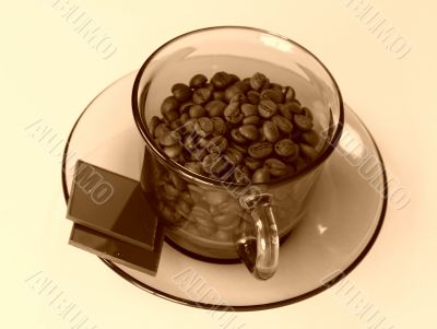 Cup with coffee