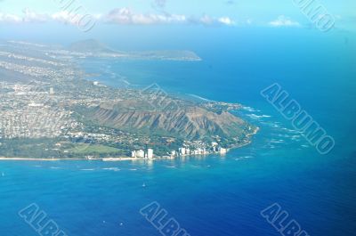 Aerial View of Honolulu Hawaii