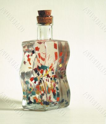 funny curved glass bottle