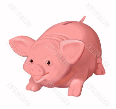 pink money-box pig pink money-box pig
