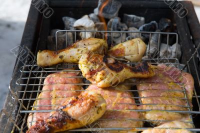 Barbecue in the open air