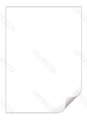 white pad page curl white pad page curl