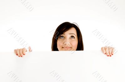 girl holding placard