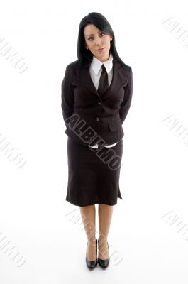 young businesswoman standing