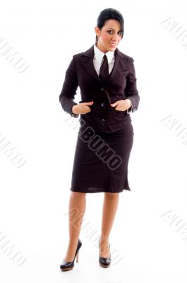 young businesswoman standing