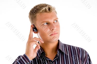 customer representative wearing headset