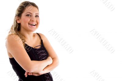 portrait of pleased female