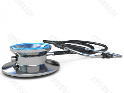 close up view of stethoscope