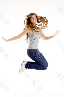 beautiful girl jumping beautiful girl jumping