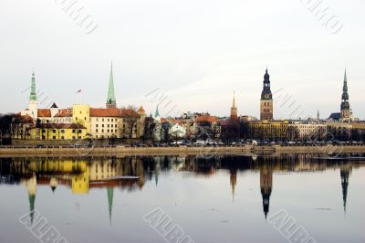 Panorama of Riga old town