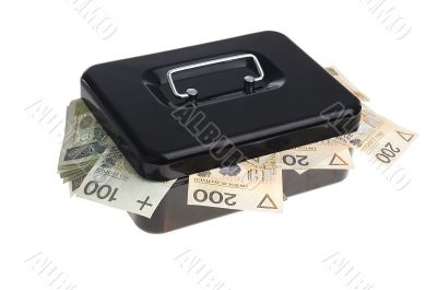 Money in cash box