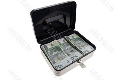Money in cash box