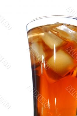 ice filled soft drink