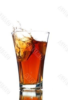 soft drink with a splash