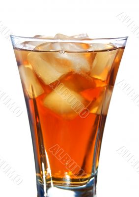 ice filled soft drink