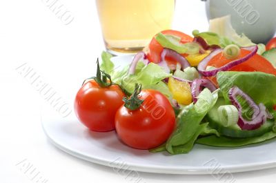 Fresh salad with tomatoes Fresh salad with tomatoes