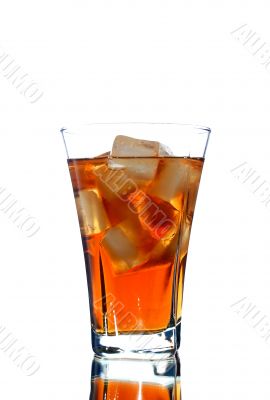ice filled soft drink isolated on white ice filled soft drink isolated on white