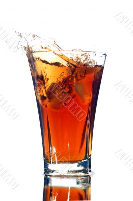 soft drink with a splash