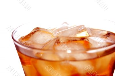 ice filled soft drink
