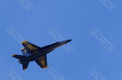 Blue Angel Soaring into the Sky