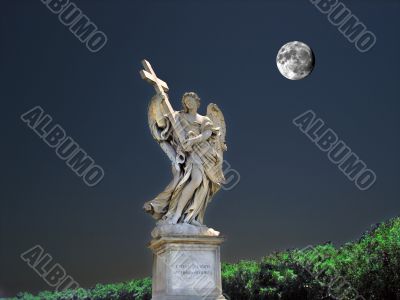 The angel and the moon