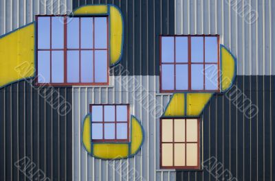 Window and facade, artistically arranged