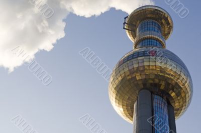 District heating Vienna of Hundertwasser forms