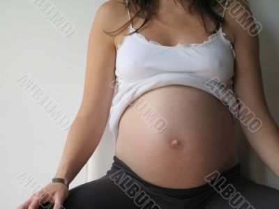 young pregnant woman