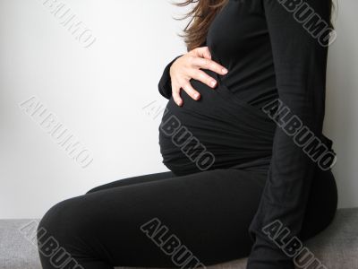 young pregnant woman