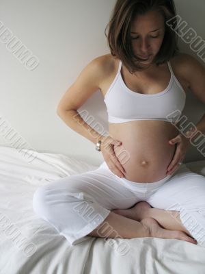 young pregnant woman