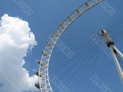 big wheel in the blue sky