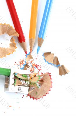 Pencils and sharpener Pencils and sharpener