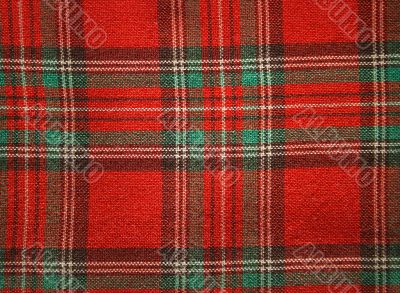 Red checked fabric