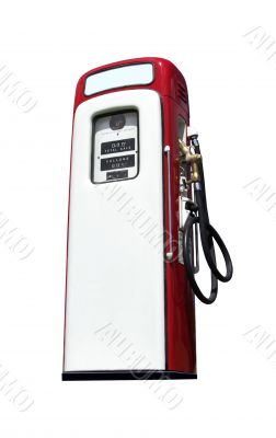 Old Gasoline Pump isolated Old Gasoline Pump isolated