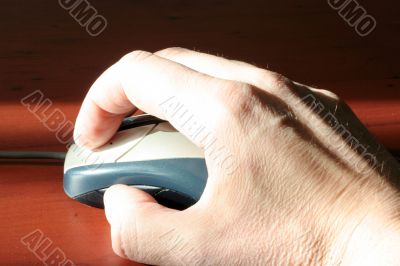 hand person and mouse hand person and mouse