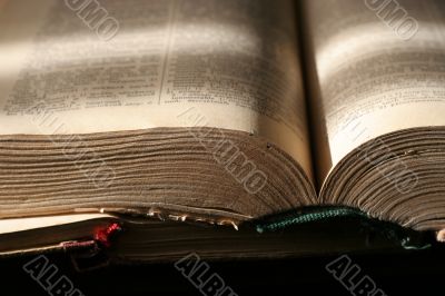 book and spectacles