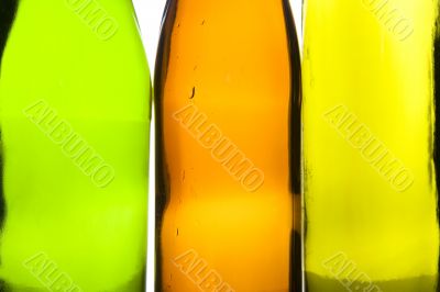 Color Glass bottle macro