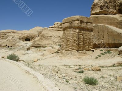 Vessel of genie in Petra