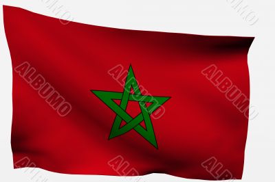 Morocco 3d flag