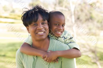 Happy Woman and Child Happy Woman and Child