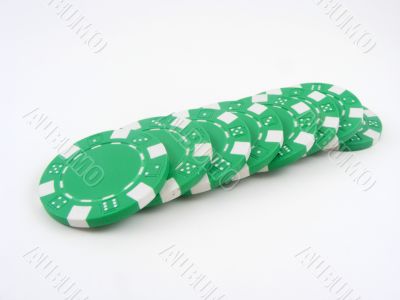 Green Poker Chips