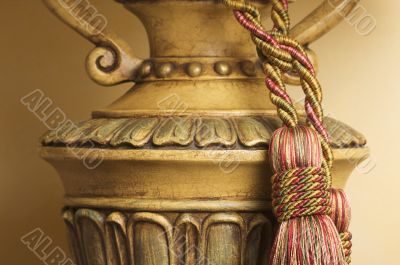 Lamp on Table with Tassel