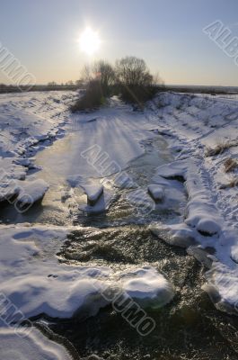 The river in ice