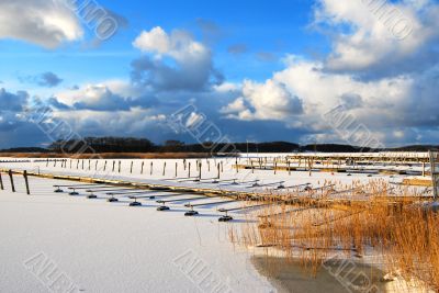 Frozen harbour