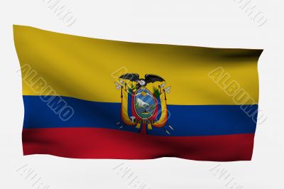 Ecuador 3d flag