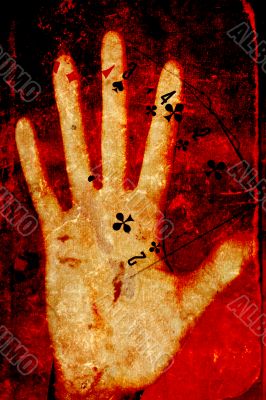 hand of the player hand of the player