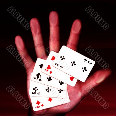 hand of the player hand of the player