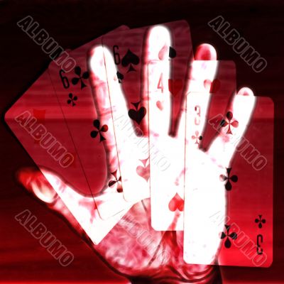 hand of the player hand of the player