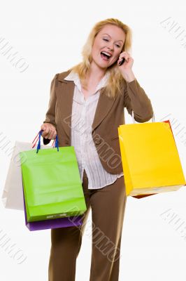 Woman getting great sale price
