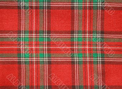 Red checked fabric